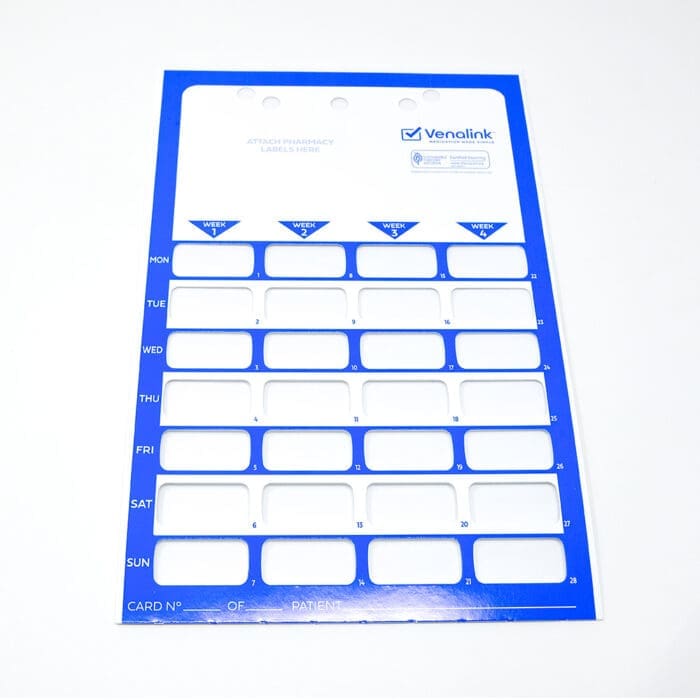 Blue Care Home Monthly Coloured Cards