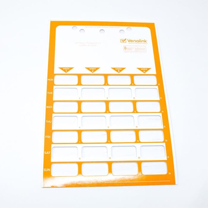 Orange Care Home Monthly Coloured Cards