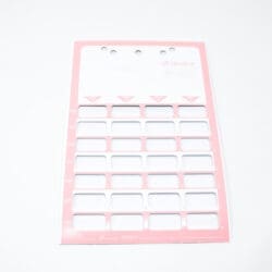 Pink Bifold Monthly Cards