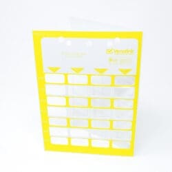 Yellow Book Style Monthly Cards - Auto Machine